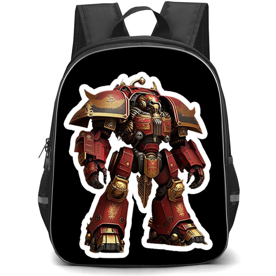 Warhammer 40K Blood Angel Backpack School Bag StudentPack - Warhammer 40K Blood Angel Illustration Art Sticker