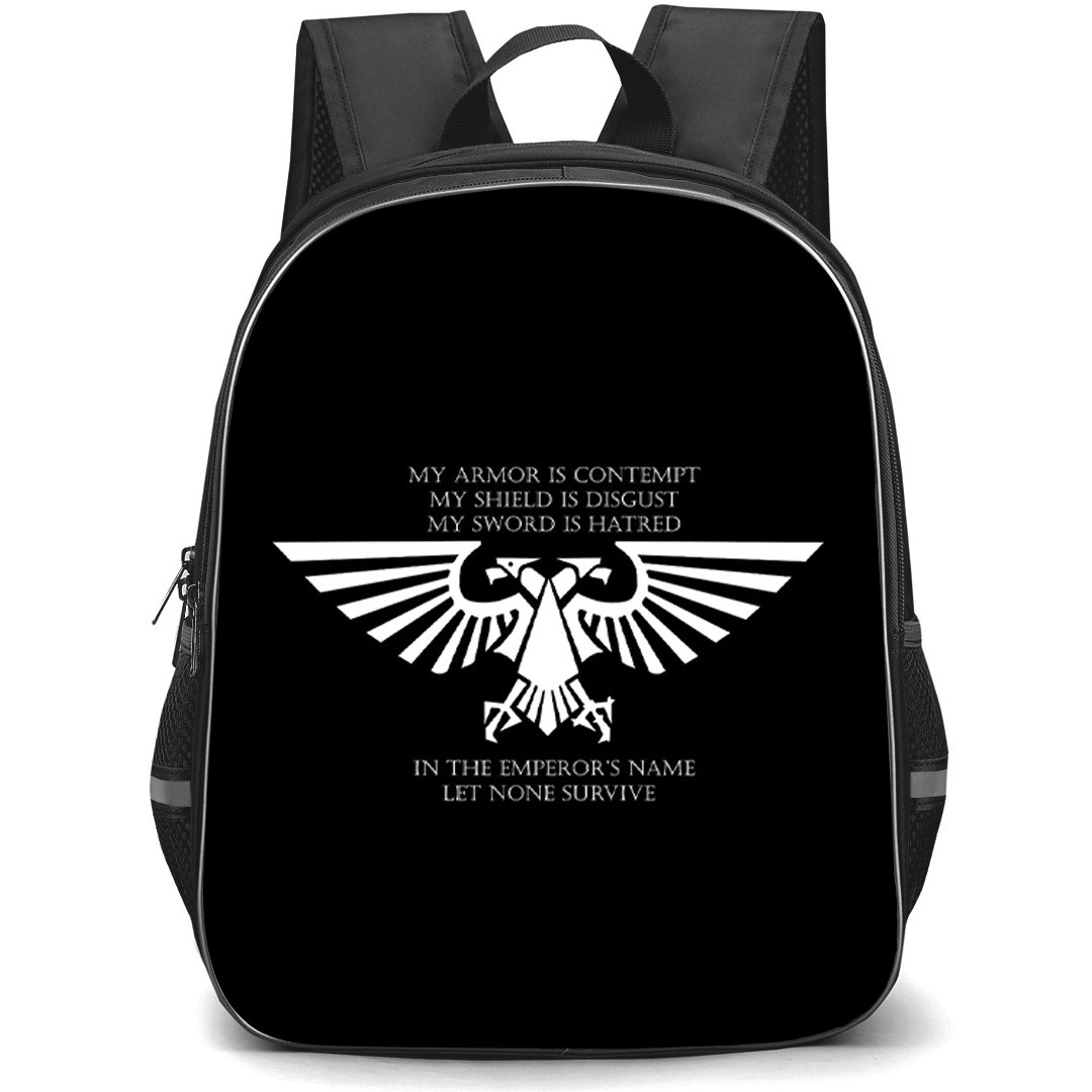 Warhammer 40K Backpack School Bag StudentPack - Warhammer 40K Imperial Aquila Phrase Poster