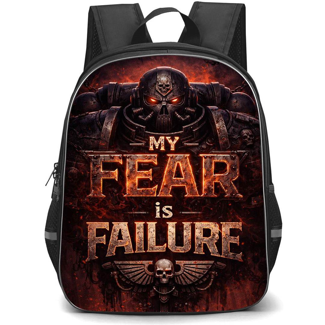 Warhammer 40K Backpack School Bag StudentPack - Warhammer 40K My Fear Is Failure Art Poster
