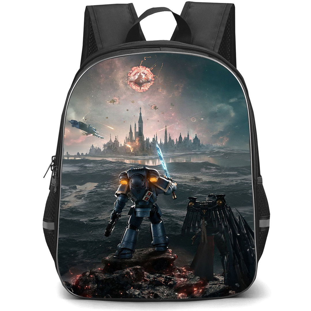 Warhammer 40K Space Marines Backpack School Bag StudentPack - Spacemarine On Battlefield Poster