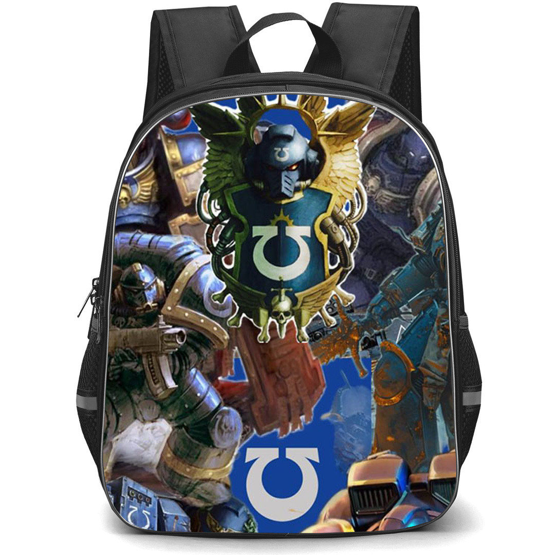 Warhammer 40K Ultramarines Backpack School Bag StudentPack - Warhammer 40K Ultramarines Collage Poster