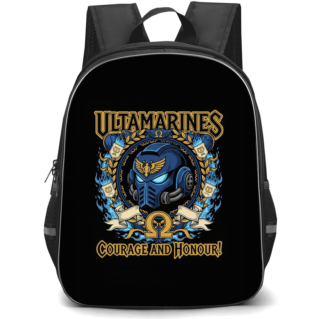 Warhammer 40K Ultramarines Backpack School Bag StudentPack - Ultramarines Courage And Honour Poster