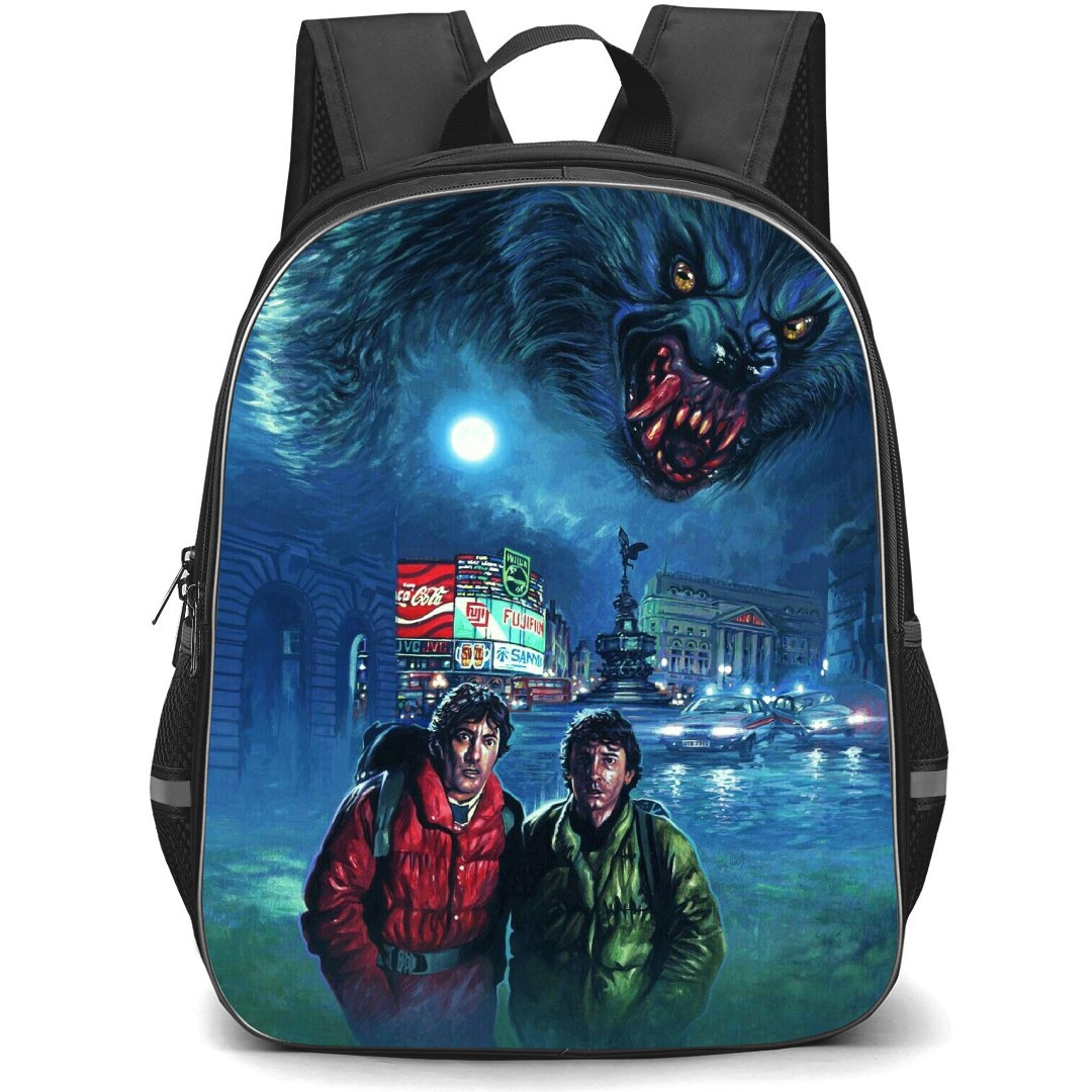 An American Werewolf In London Backpack StudentPack - David Kessler And Jack Goodman Portrait Illustration