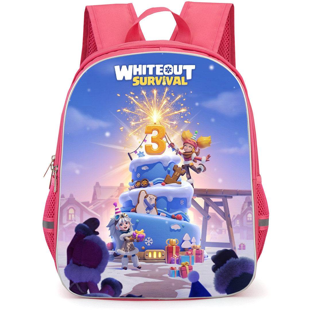 Whiteout Survival Backpack School Bag StudentPack - Whiteout Survival 3rd Anniversary Cake Poster