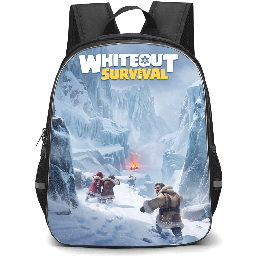 Whiteout Survival Backpack School Bag StudentPack - Whiteout Survival Frozen Canyon Game Poster