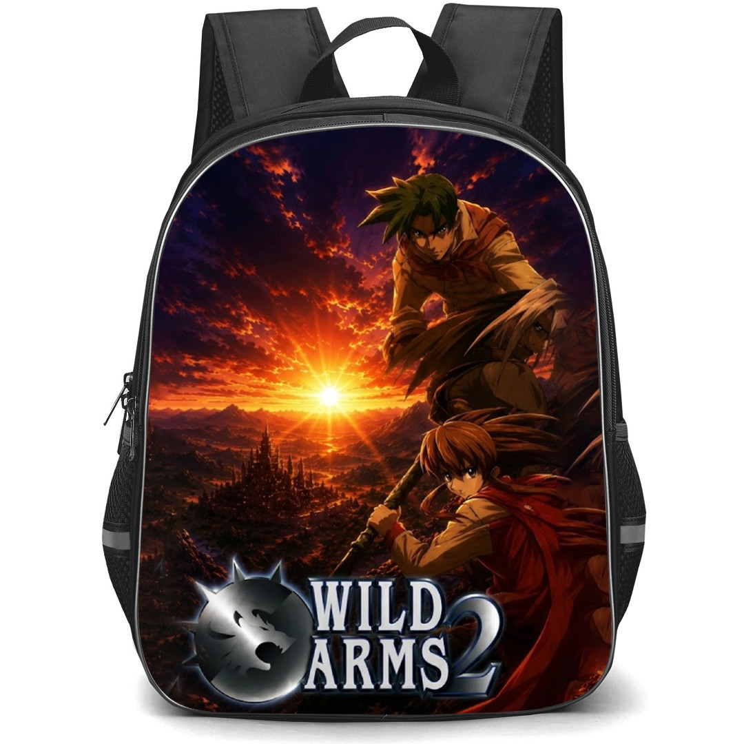 Wild Arms Backpack School Bag StudentPack - Wild Arms 2 Game Sunset Poster