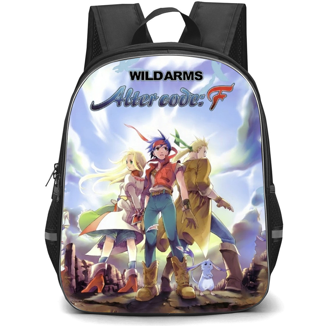 Wild Arms Backpack School Bag StudentPack - Wild Arms Alter Code F Game Cover Art