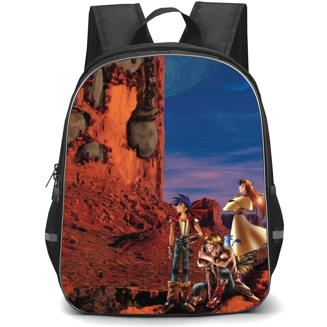Wild Arms Backpack School Bag StudentPack - Wild Arms Characters In Desert Poster