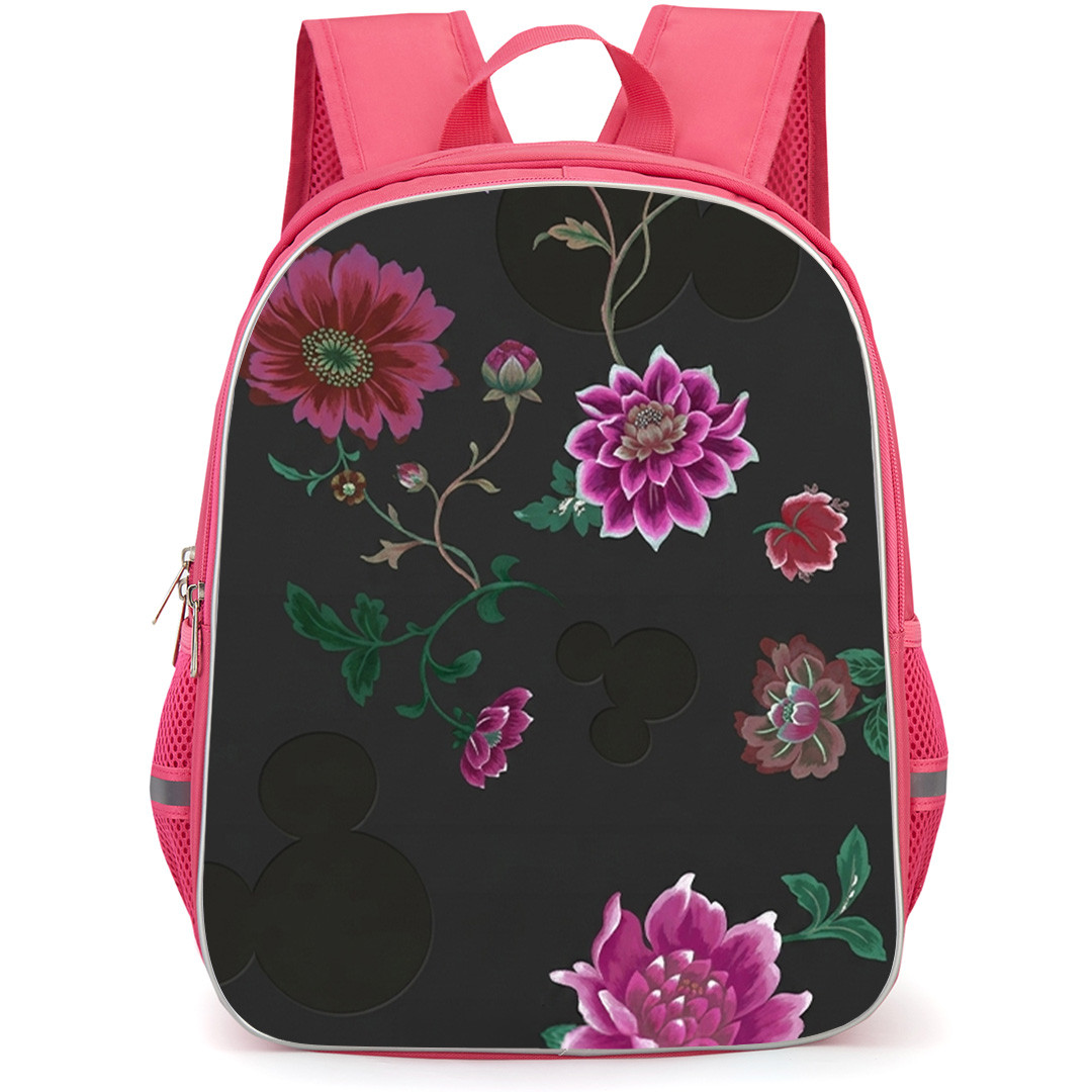 Wildside Disney Backpack School Bag StudentPack - Wildside Disney Magenta Blossom Mickey Silhouette Poster