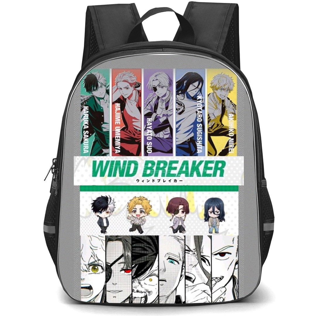 Wind Breaker Backpack School Bag StudentPack - Characters Chibi Manga Series Poster