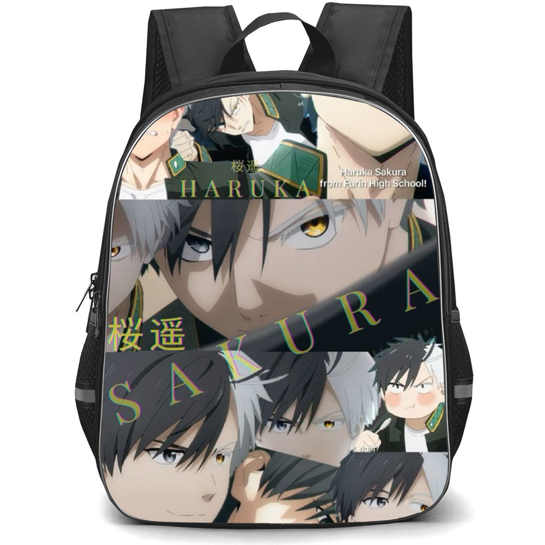 Wind Breaker Haruka Sakura Backpack School Bag StudentPack - Haruka Sakura Highschool Portrait Collage
