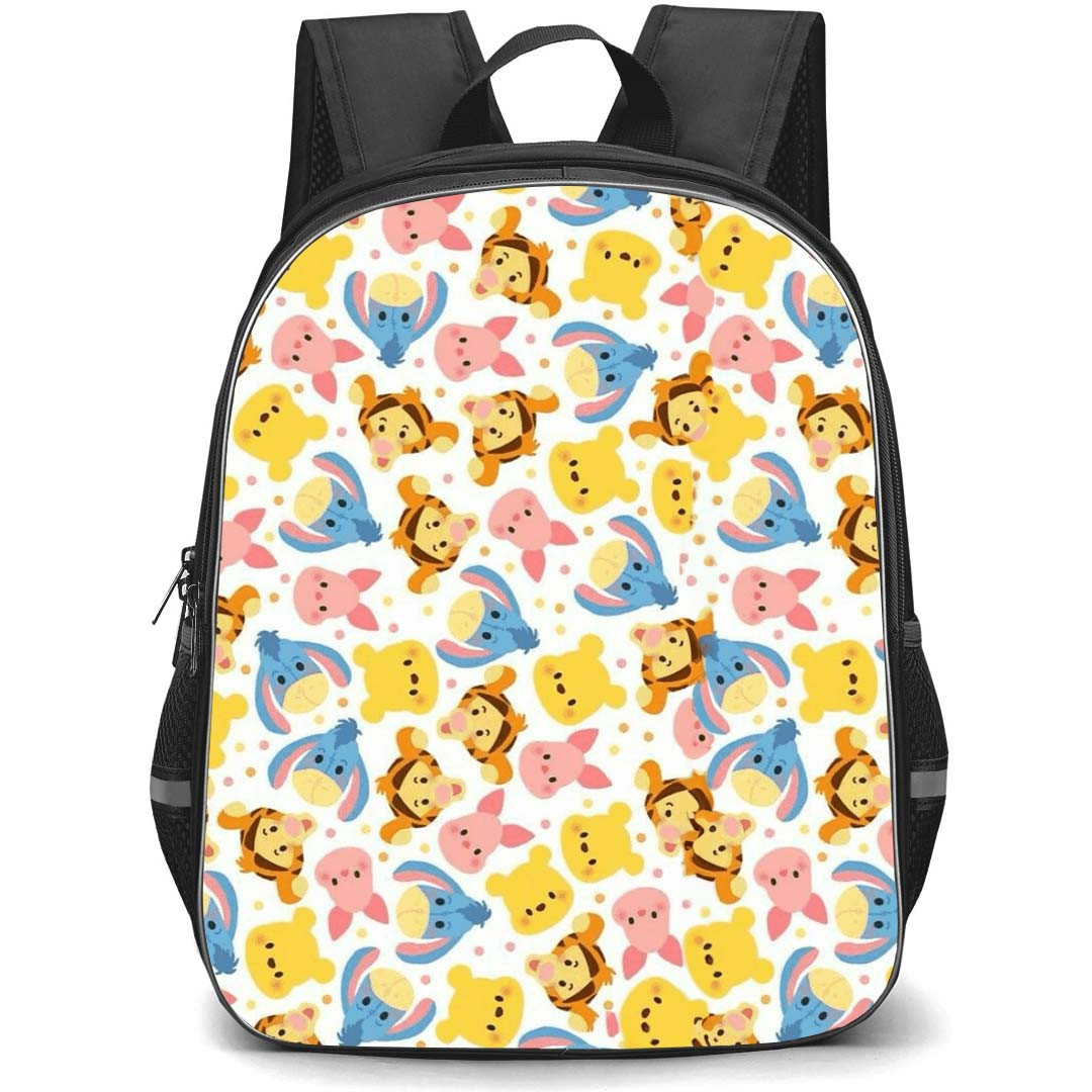 Winnie The Pooh School Backpack StudentPack - Character Pattern White Background