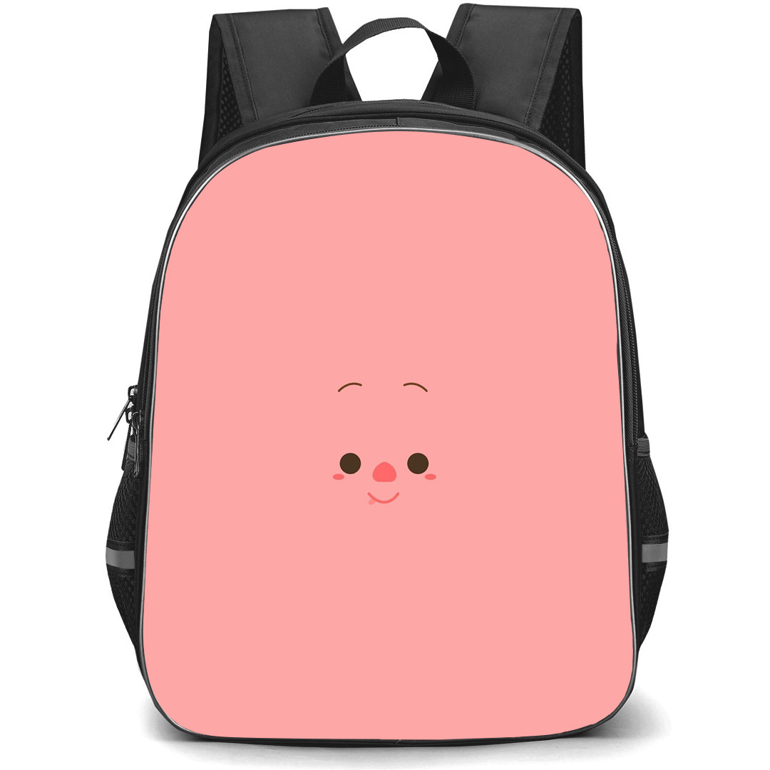 Winnie The Pooh Piglet School Backpack StudentPack - Piglet Avatar Pink Background