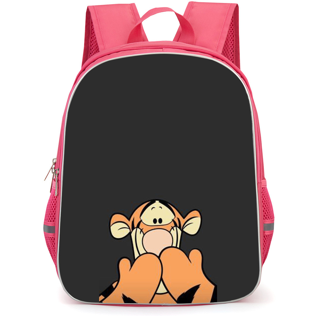 Winnie The Pooh Tigger School Backpack StudentPack - Tigger Portrait Black Background