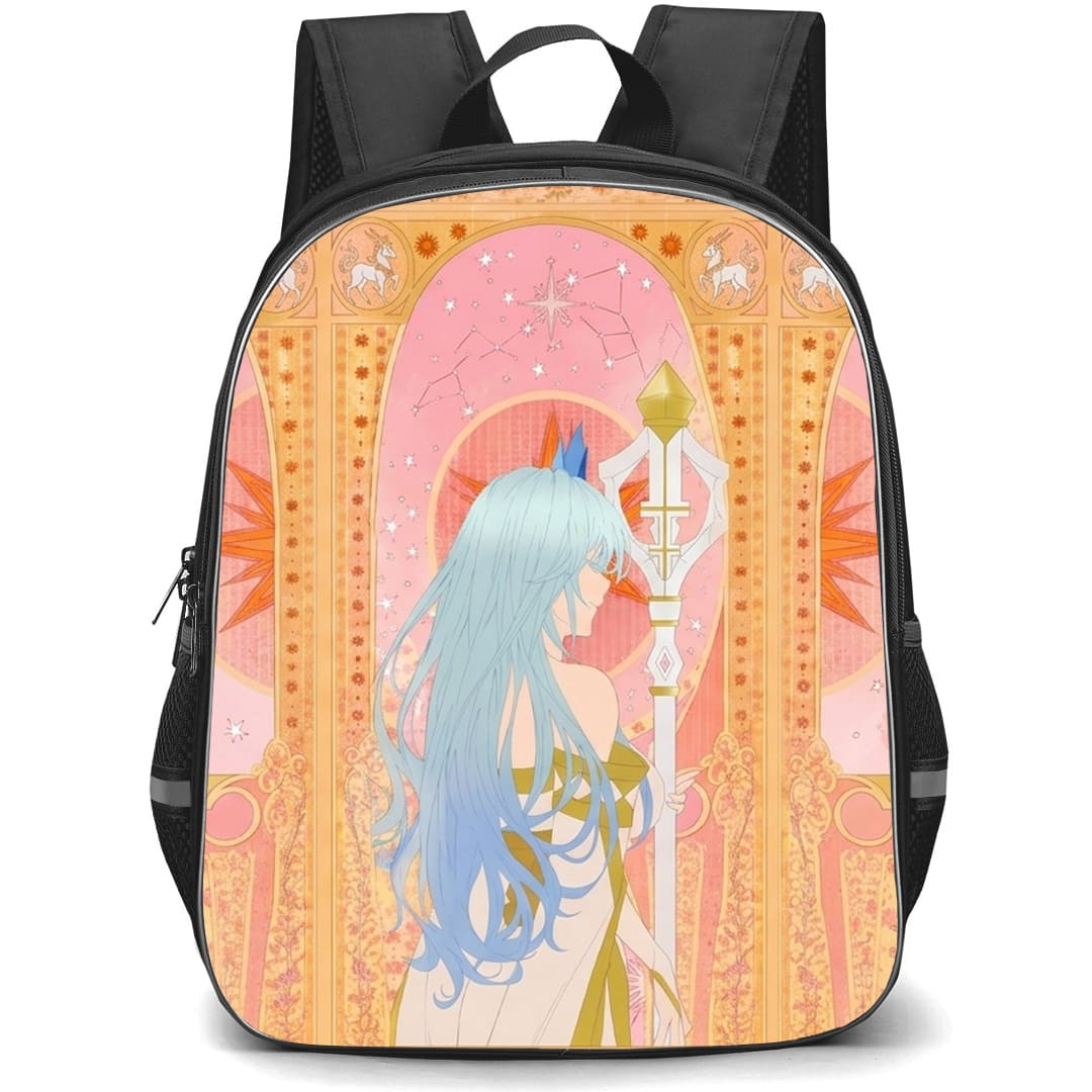 Wistoria Wand And Sword Elfaria Albis Serfort Backpack School Bag StudentPack - Elfaria Albis Serfort Celestial Priestess Art Poster