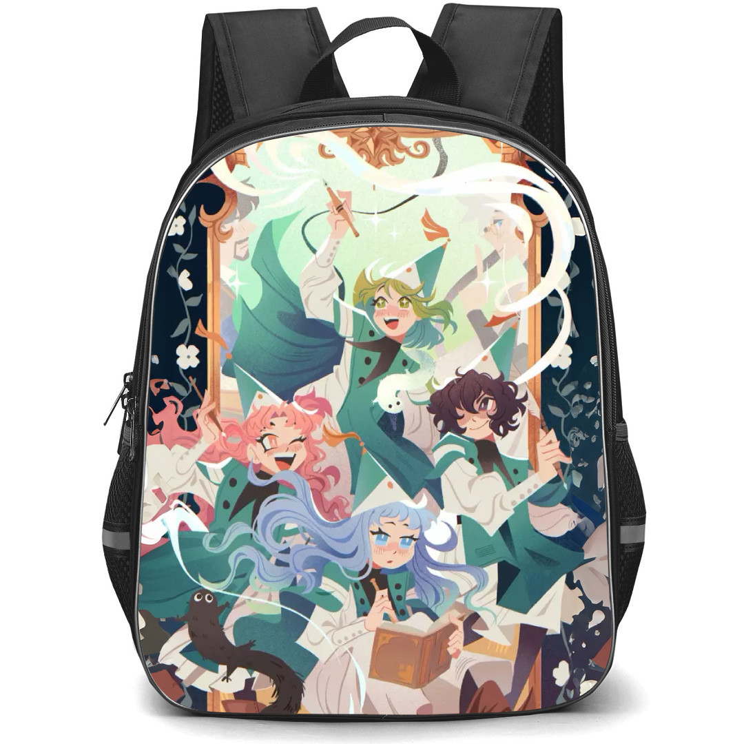 Witch Hat Atelier Backpack School Bag StudentPack - Witch Hat Atelier Characters Happy Portrait Cartoon Poster
