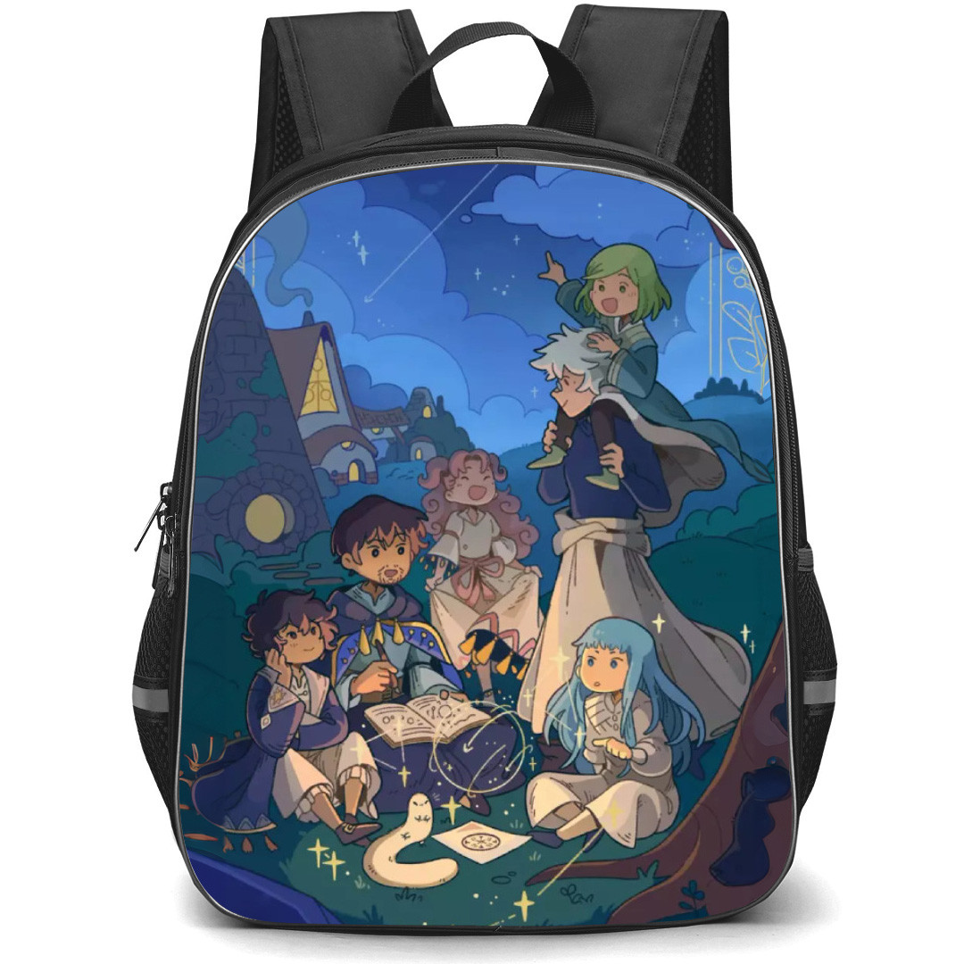 Witch Hat Atelier Backpack School Bag StudentPack - Witch Hat Atelier Characters Talking At Night Poster