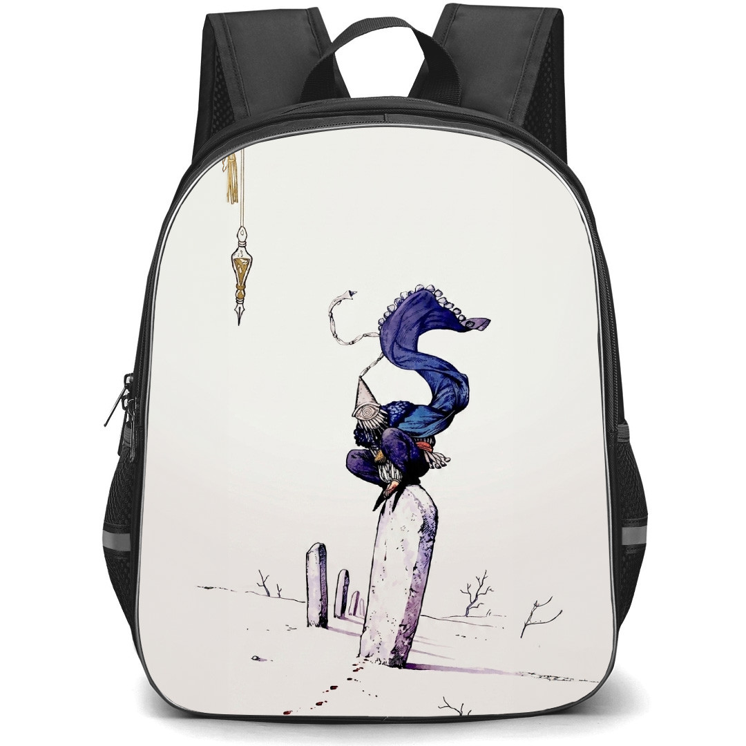 Witch Hat Atelier Iguin Backpack School Bag StudentPack - Iguin Sitting Tombstone Poster