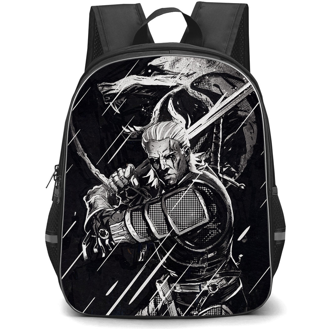 The Witcher Geralt Backpack StudentPack - Geralt Of Rivia Matrix Art