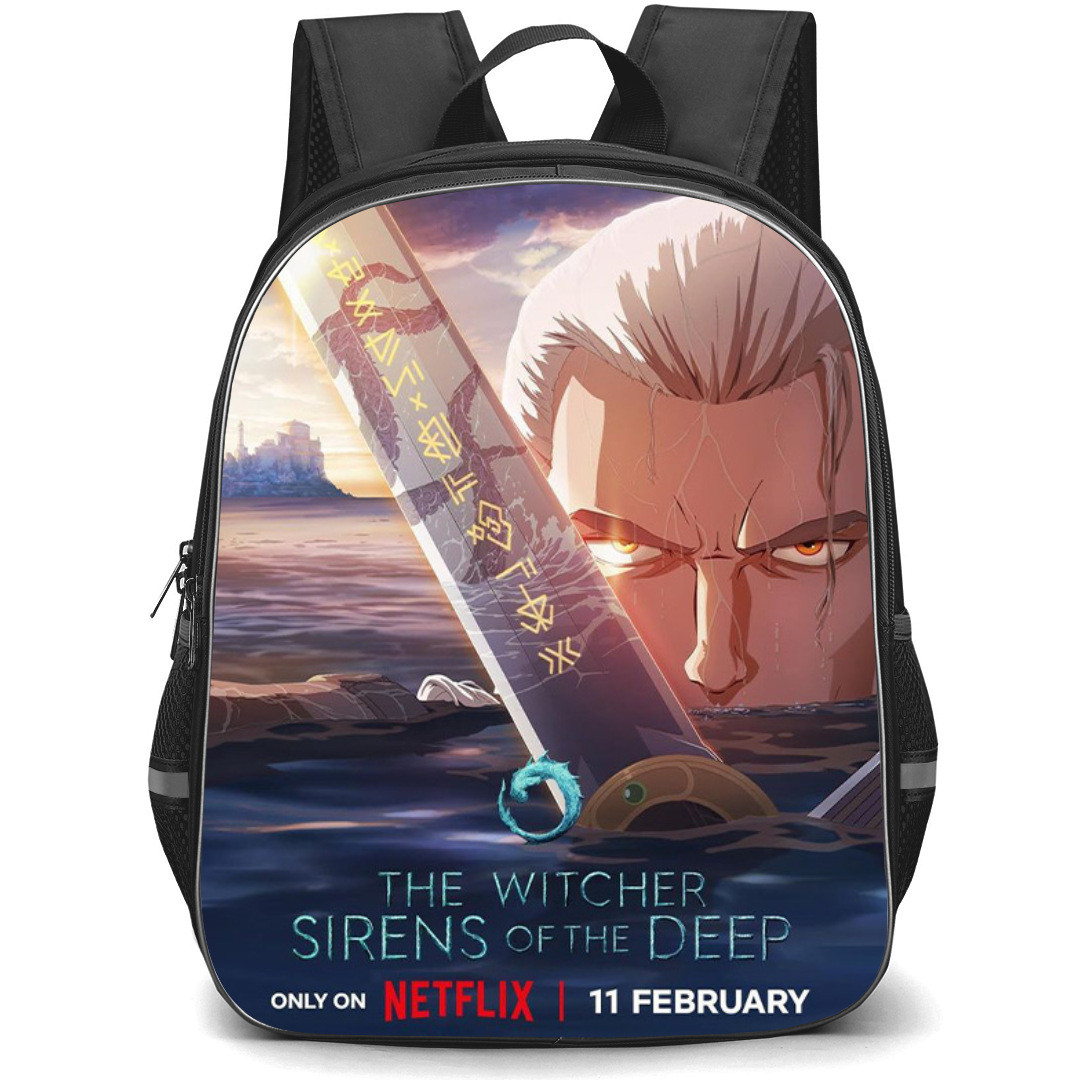 The Witcher Sirens Of The Deep Backpack StudentPack - The Witcher Sirens Of The Deep Logo On Black Background