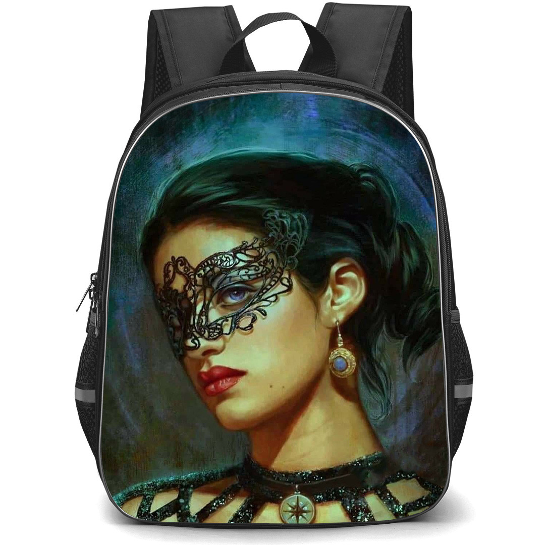 The Witcher Yennefer Backpack StudentPack - Yennefer Portrait With Mask