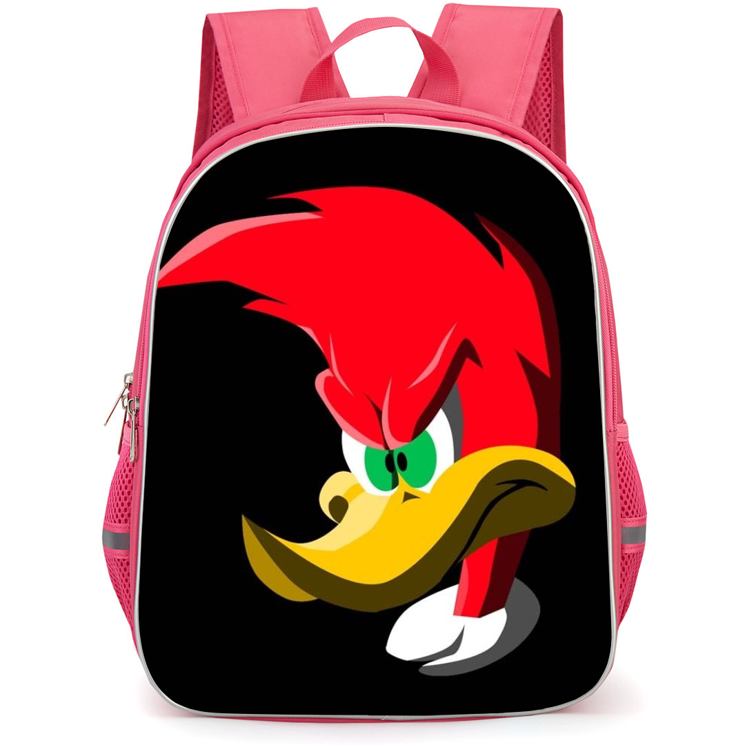 Woody Woodpecker Backpack StudentPack - Woody Woodpecker Angry Face Portrait