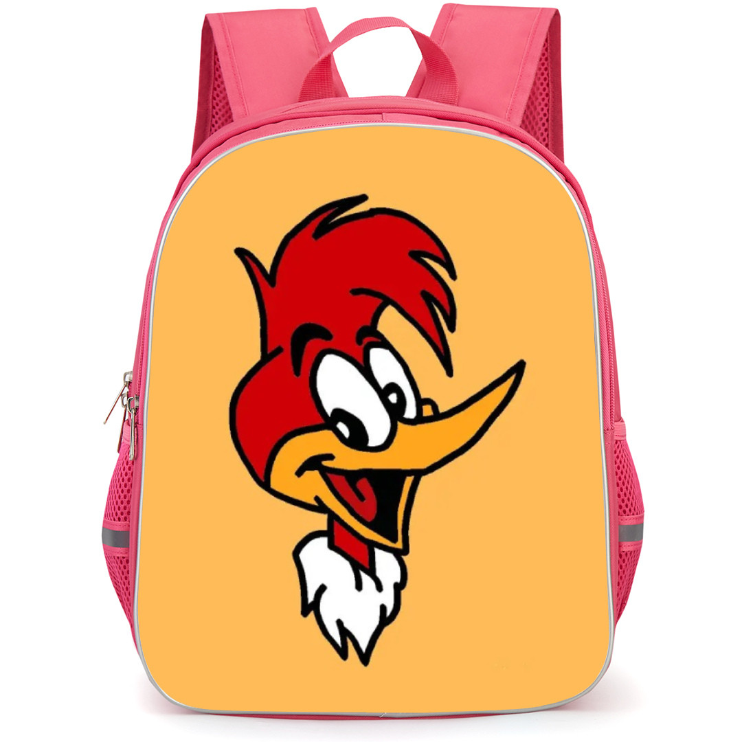 Woody Woodpecker Backpack StudentPack - Woody Woodpecker Face Portrait Cartoon Art