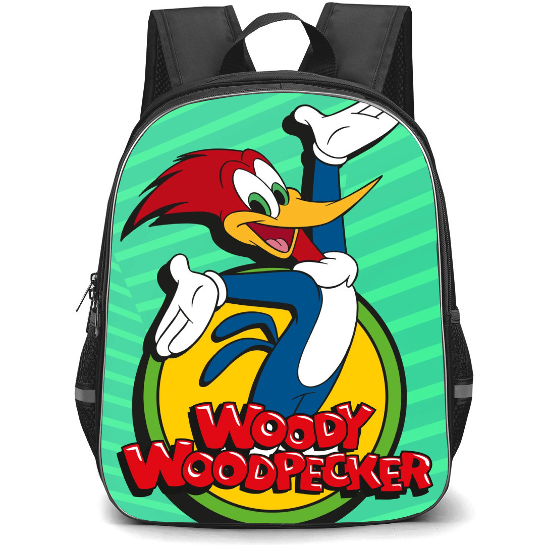 Woody Woodpecker Backpack StudentPack - Woody Woodpecker New Show Green Poster.webp