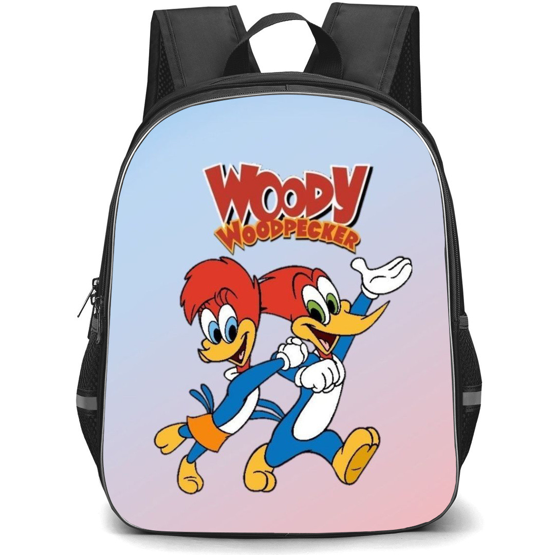 Woody Woodpecker Backpack StudentPack - Woody Woodpecker And Winne Woodpecker Gradient Background