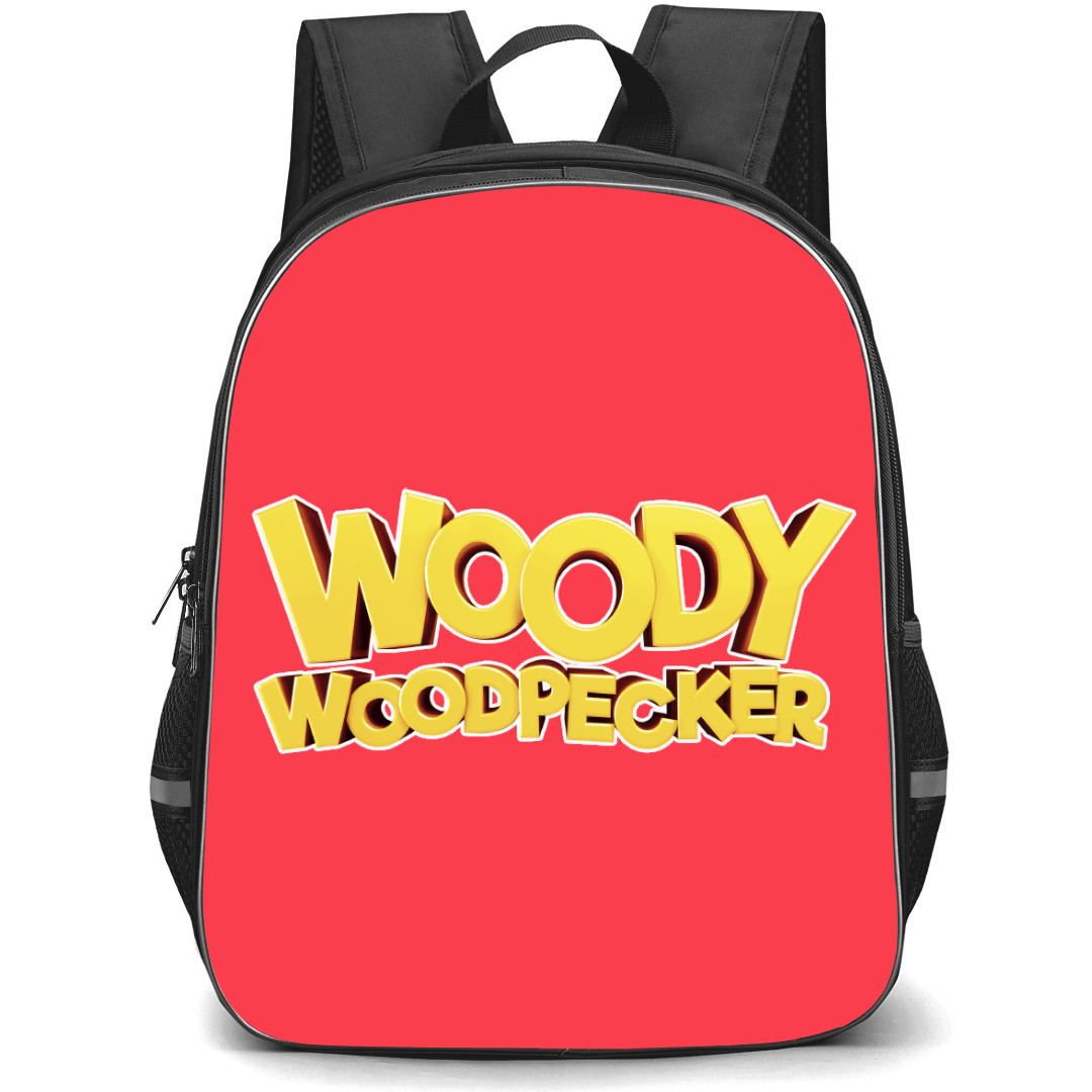 Woody Woodpecker Backpack StudentPack - Woody Woodpecker Yellow Font Logo