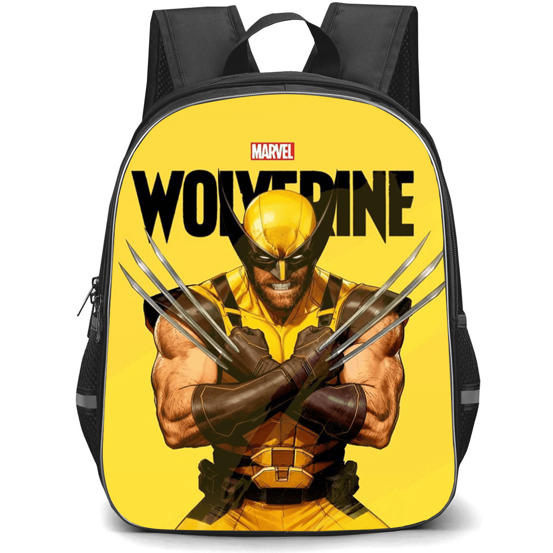 Marvel's Wolverine Backpack School Bag StudentPack - Wolverine Fight Stance Weapon X Game Poster