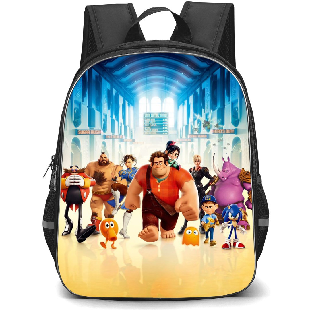 Wreck It Ralph Backpack StudentPack - Wreck It Ralph Disney 3D Animation Poster