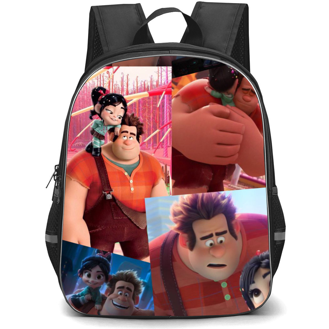 Wreck It Ralph Backpack StudentPack - Wreck It Ralph Movie Scene Collage