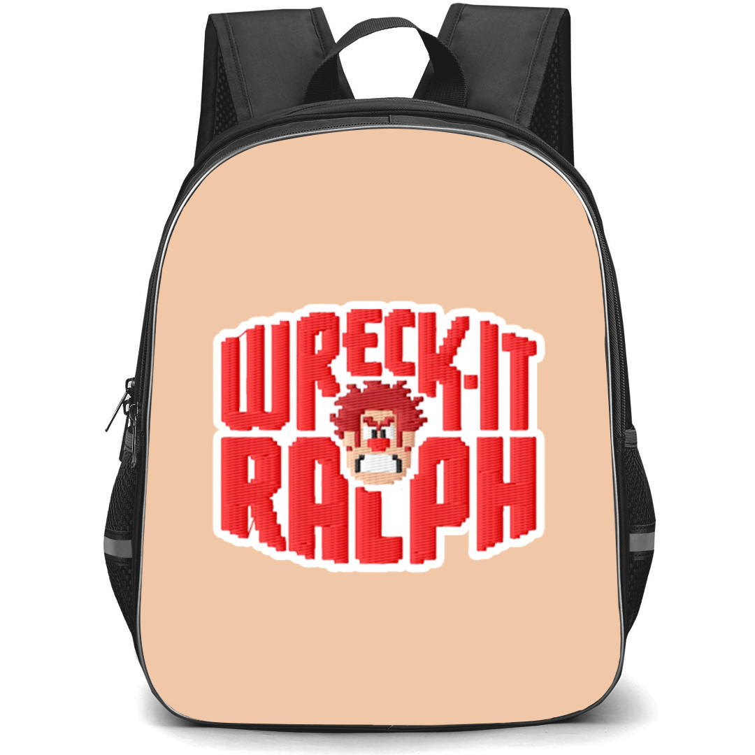 Wreck It Ralph Backpack StudentPack - Wreck It Ralph Embrodery Logo Sticker