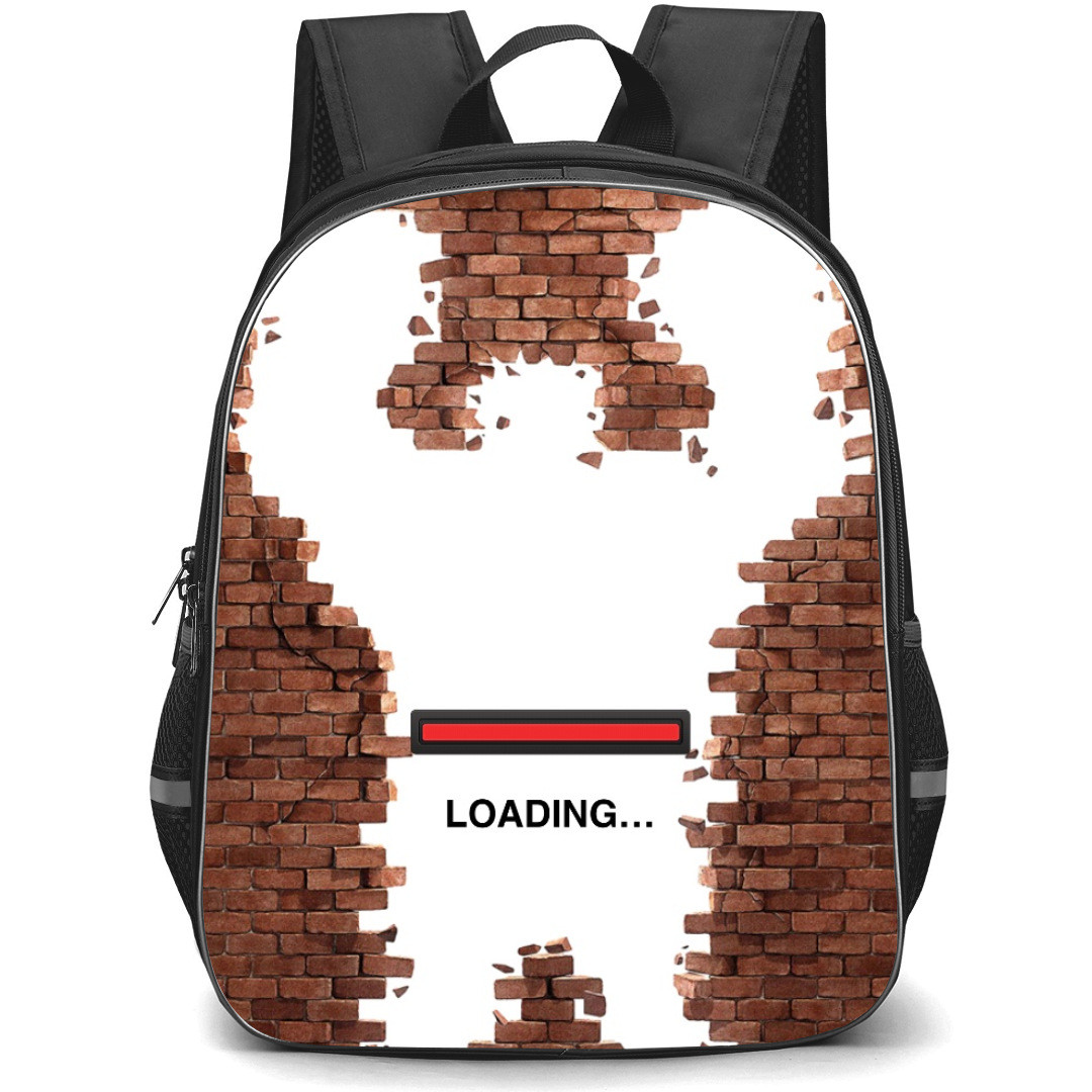 Wreck It Ralph Ralph Backpack StudentPack - Ralph Silhouette Brick Wall Poster