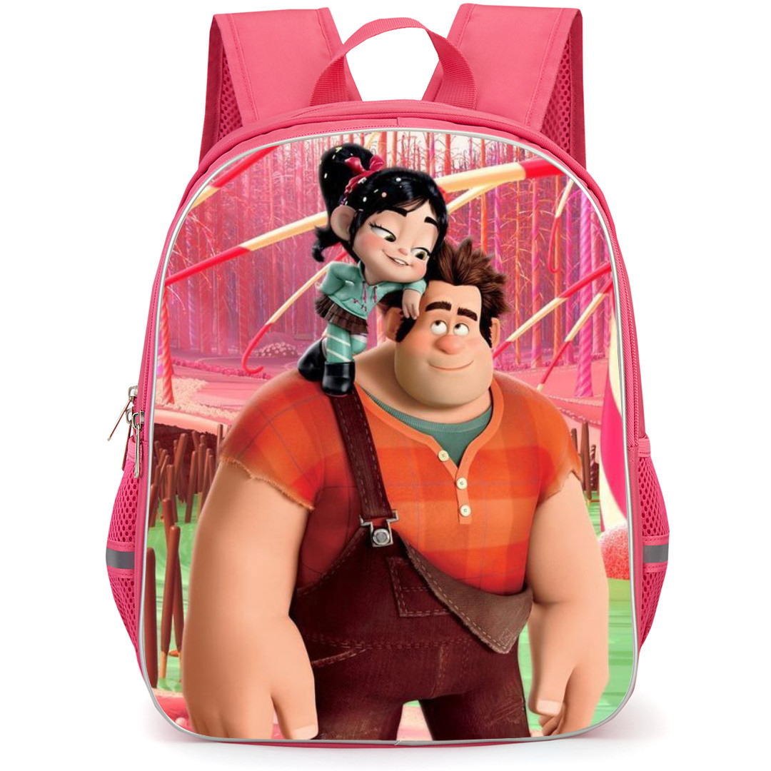 Wreck It Ralph Backpack StudentPack - Vanellope Sitting On Ralphs Shoulder Poster