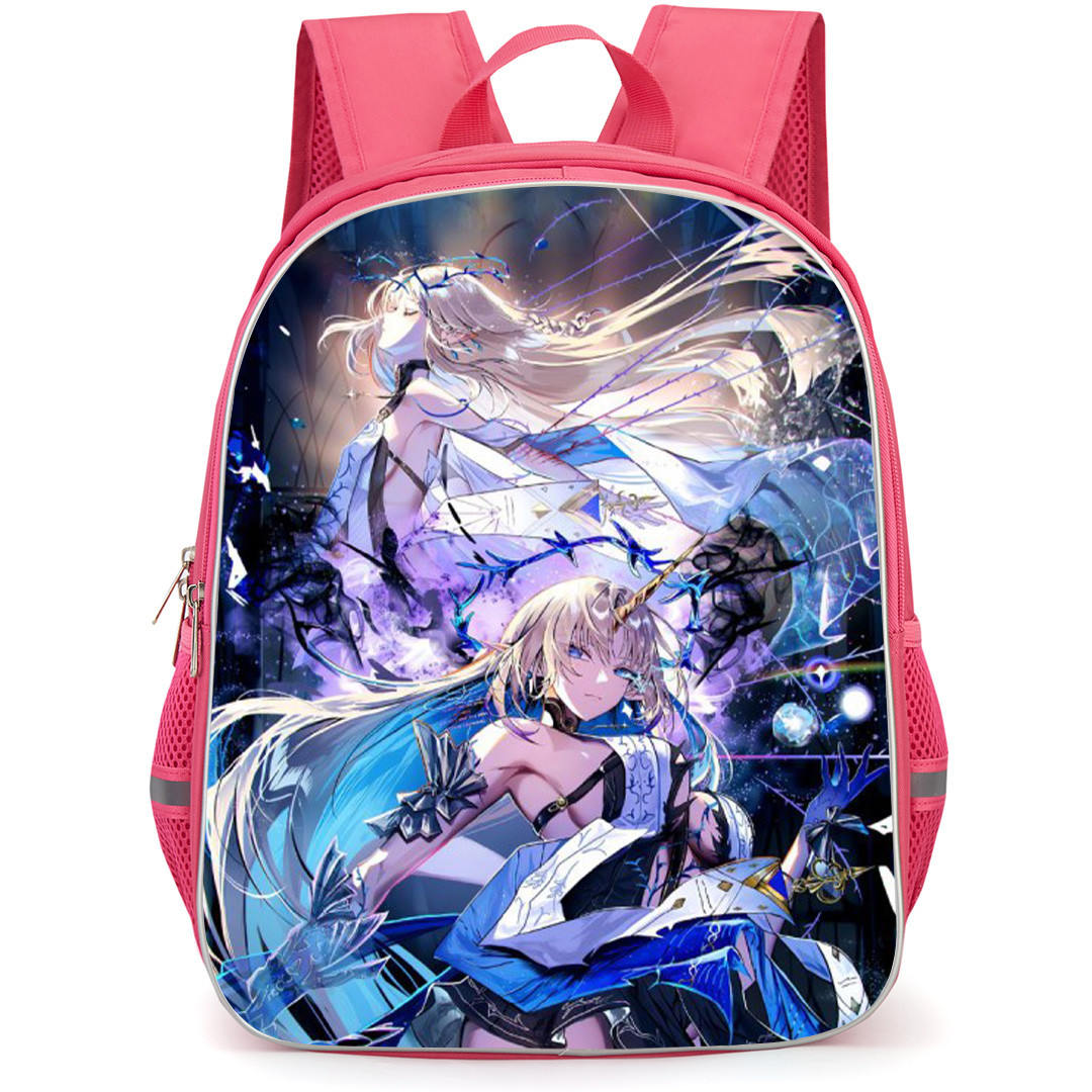 Wuthering Waves Backpack School Bag StudentPack - Cartethyia And Fleurdelys Fierce Poster