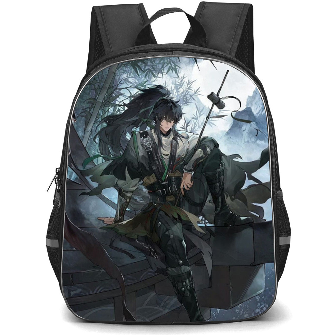 Wuthering Waves Qiuyuan Backpack School Bag StudentPack - Qiuyuan Sitting Bamboo Portrait Poster