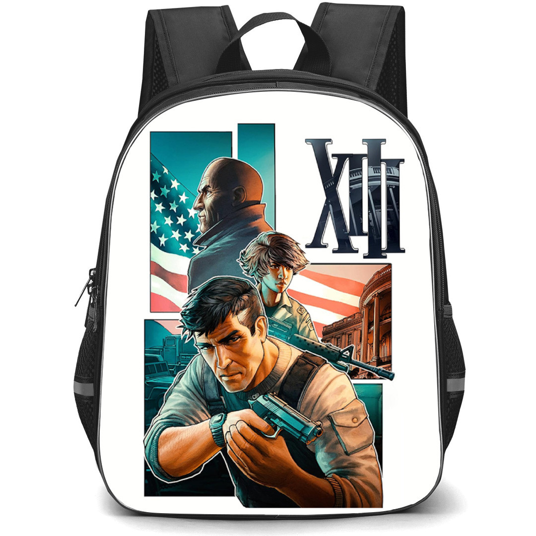 XIII The Game Backpack School Bag StudentPack - XIII The Game Remake Cover Art