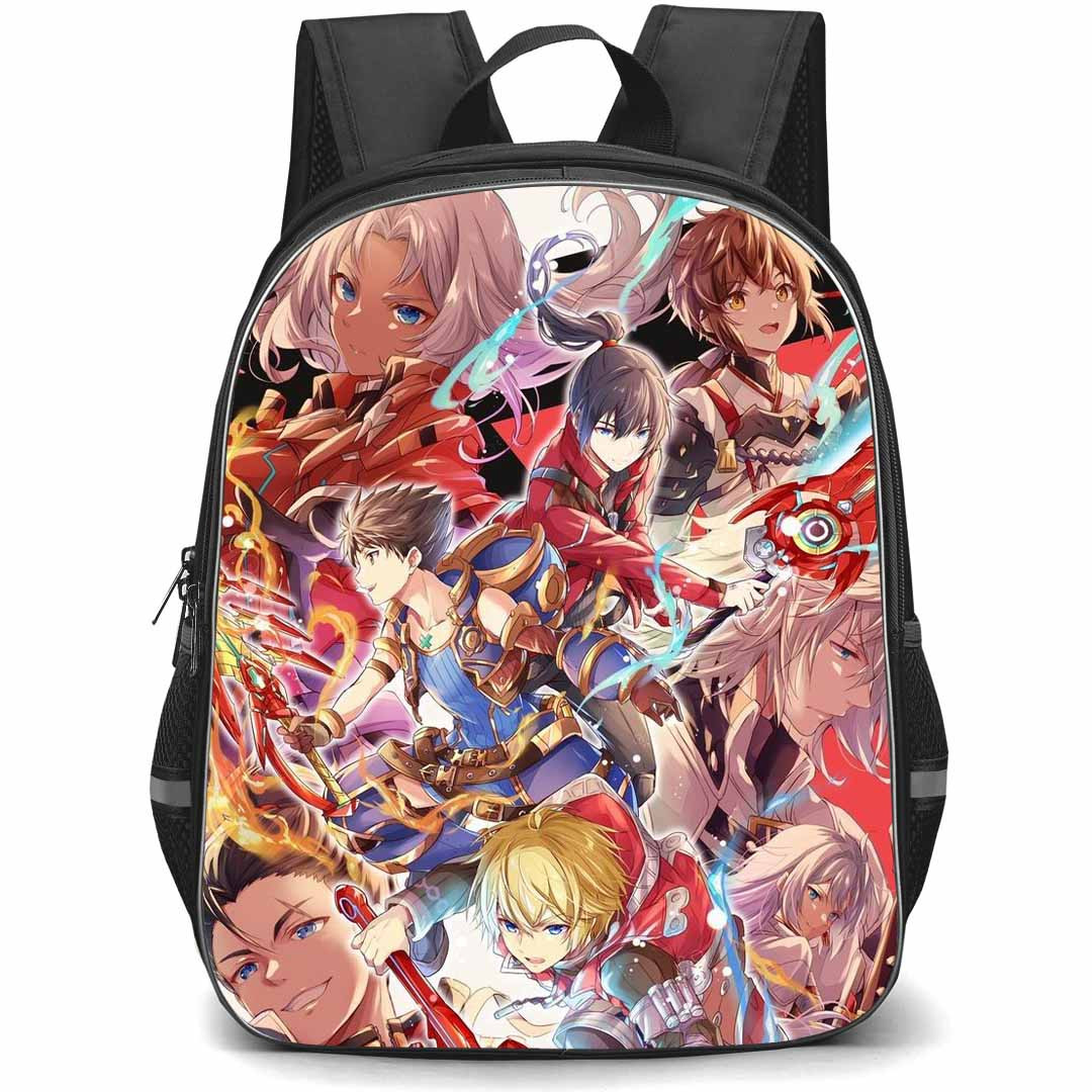 Xenoblade Backpack StudentPack - Xenoblade Character Anime Art Collage Poster
