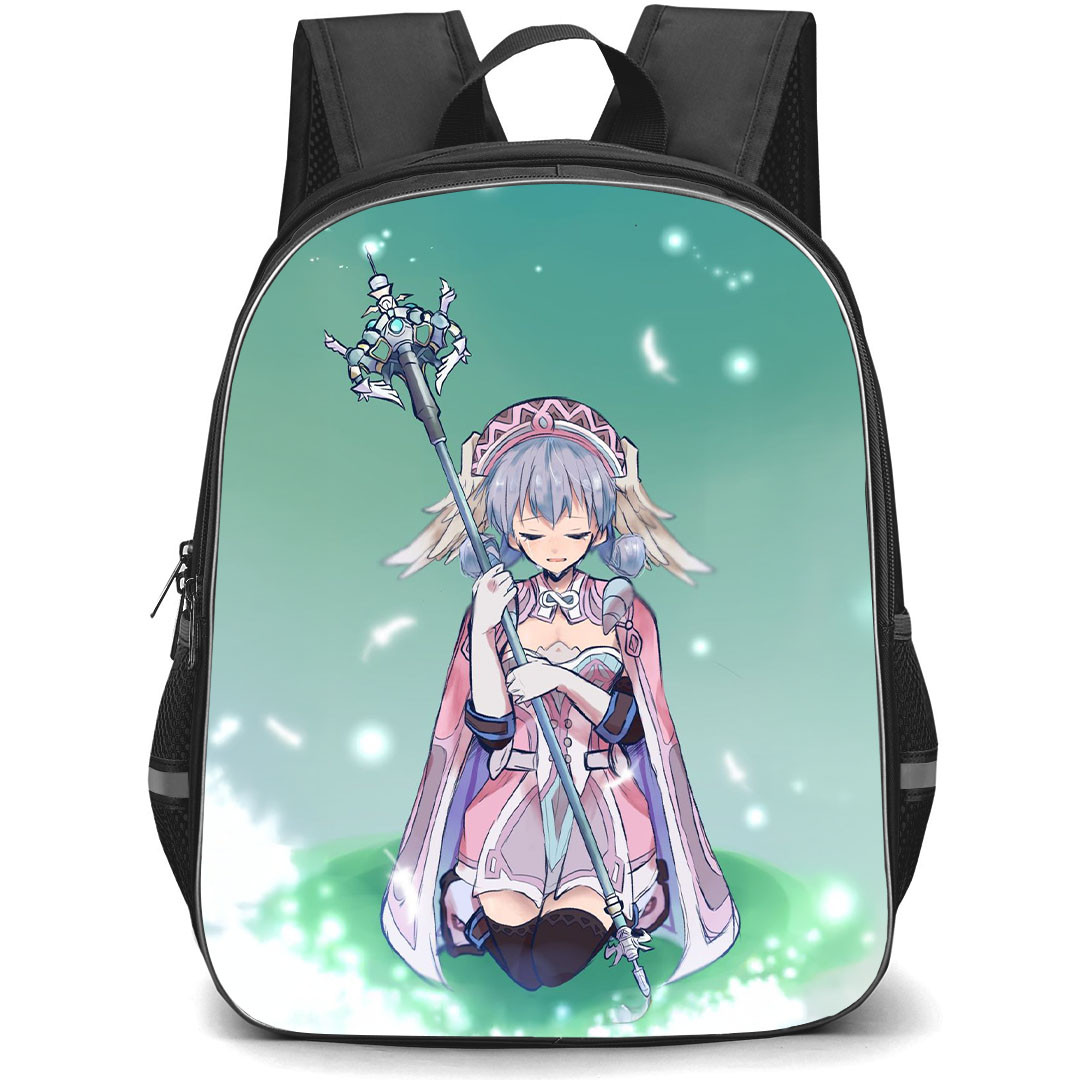 Xenoblade Melia Backpack StudentPack - Xenoblade Melia Sitting Sad Anime Art Poster