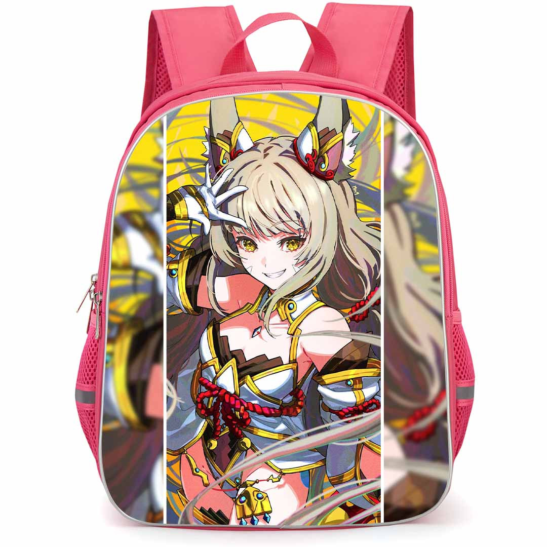 Xenoblade Nila Backpack StudentPack - Xenoblade Nila Smiling Anime Art Poster