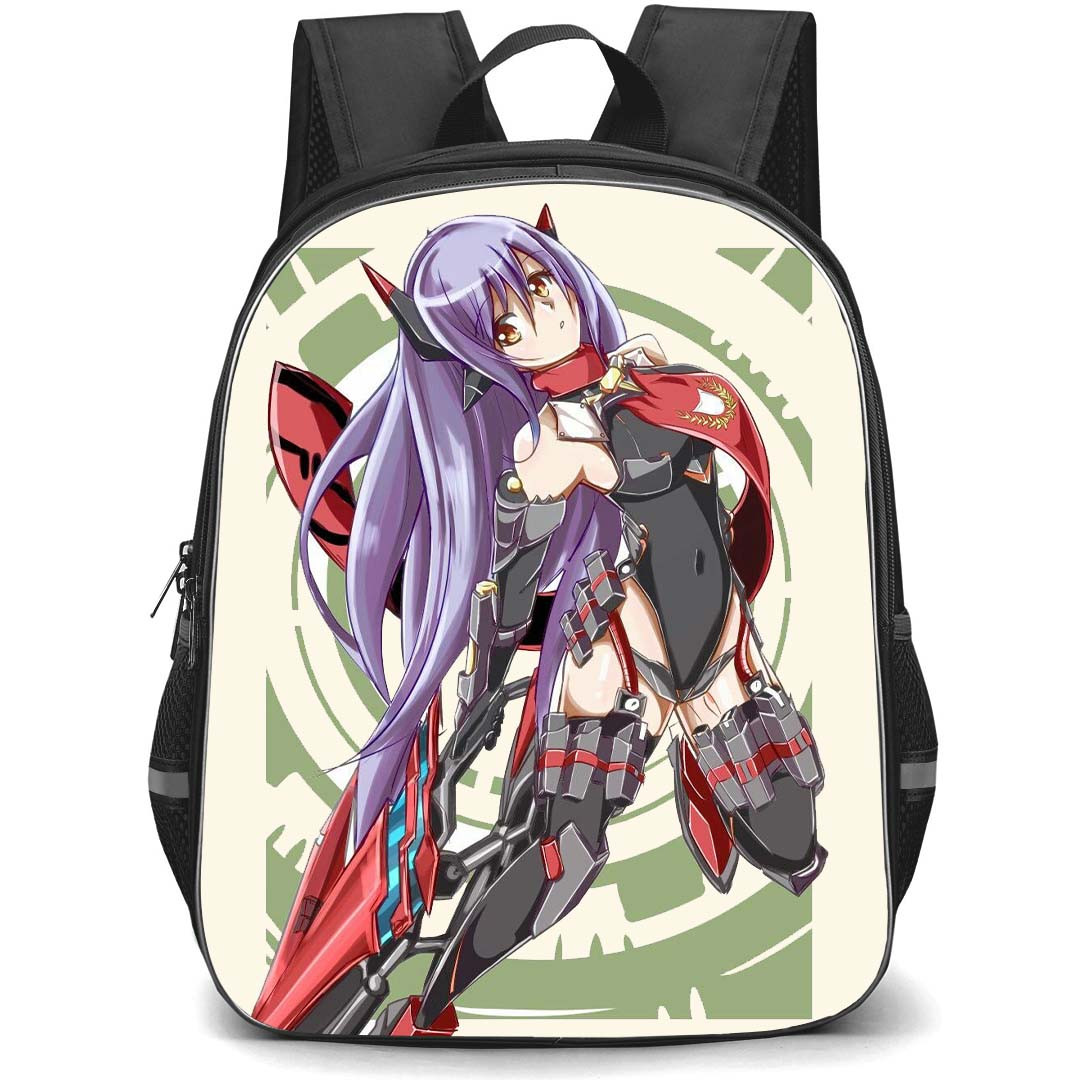 Xenoblade Poppi QT Pi Backpack StudentPack - Xenoblade Poppi QT Pi Anime Art On Beige Background