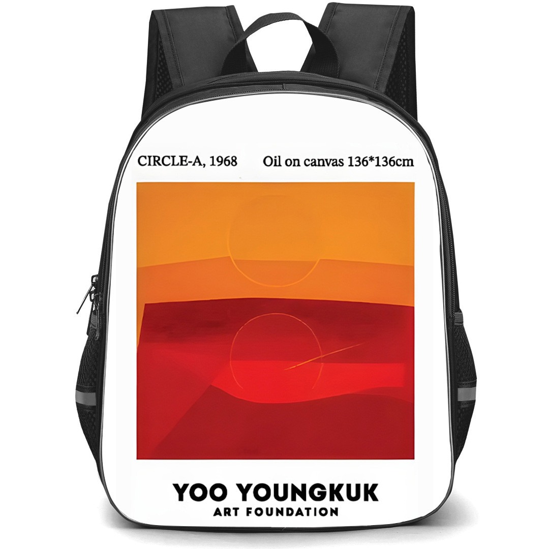 YOO Youngkuk Backpack School Bag StudentPack - YOO Youngkuk Circle-A 1968 Abstract Painting Poster