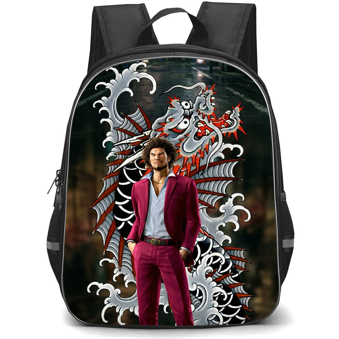 Yakuza Ichiban Kasuga Backpack School Bag StudentPack - Ichiban Kasuga Tattoo Art Portrait