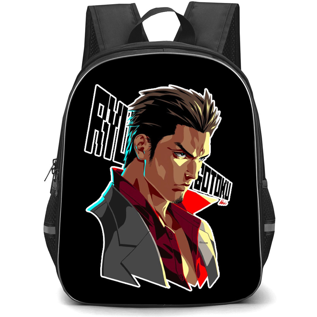 Yakuza Kiryu Kazuma Backpack School Bag StudentPack - Kiryu Kazuma Sketch Art Portrait