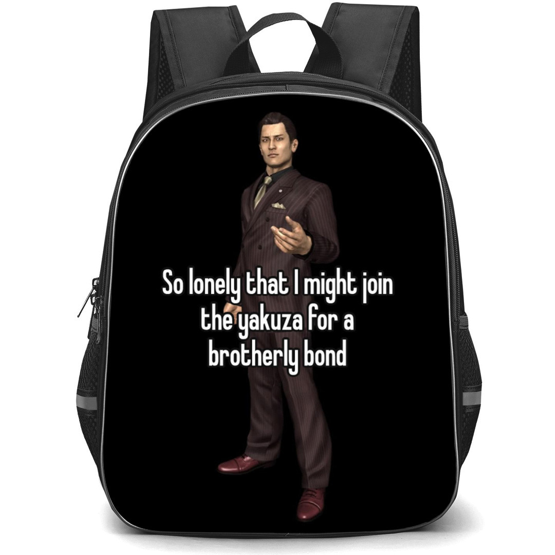 Yakuza Mine Yoshitaka Backpack School Bag StudentPack - Mine Yoshitaka Portrait Phrase Poster