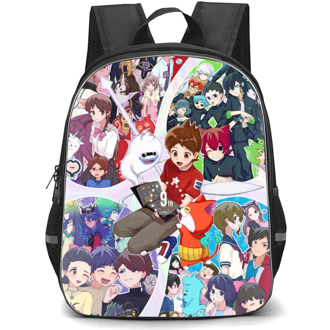 Yo-Kai Watch Backpack StudentPack - Yo-Kai Watch Anime Characters With Different Expressions Poster