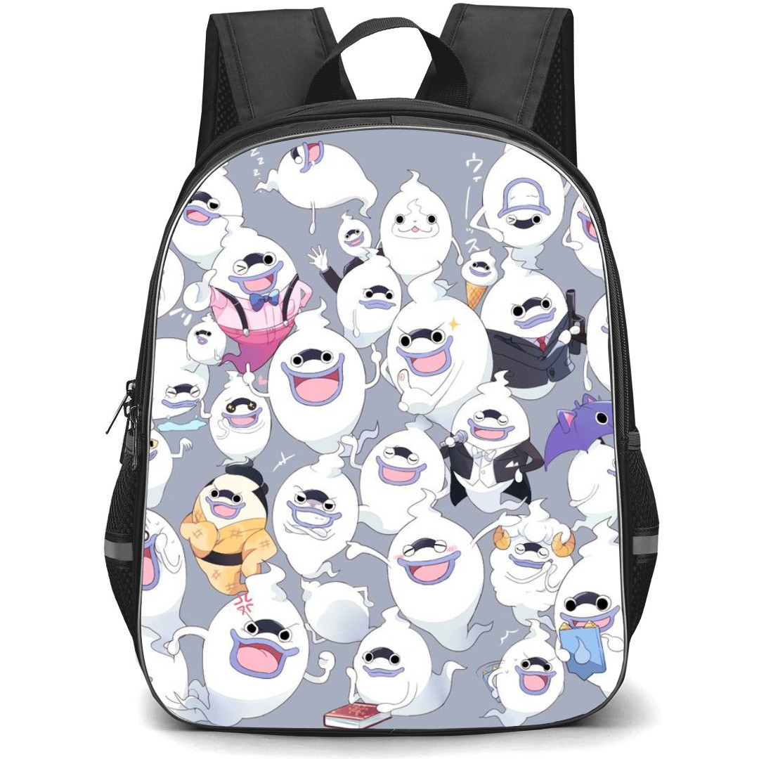 Yo-Kai Watch Whisper Backpack StudentPack - Whisper Gray Background Collage Poster