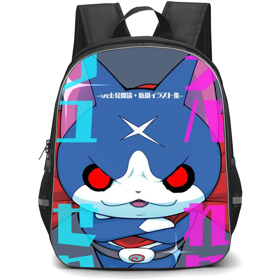 Yo-Kai Watch Hovernyan Backpack StudentPack - Hovernyan Standing Illustration Art On Gray Background